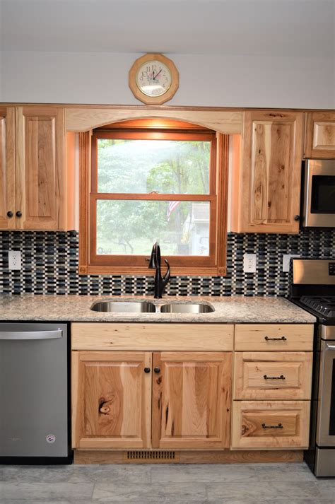 hickory cabinets and stainless steel|affordable hickory cabinet door.